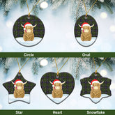 Clan MacMillan Hunting Modern Tartan Christmas Ceramic Ornament Highland Cows Style TL52 MacMillan Hunting Modern Tartan Tartan Ornament