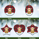 Clan MacPhail Tartan Christmas Ceramic Ornament Highland Cows Style DI54 MacPhail Tartan Tartan Ornament