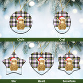 Clan MacPherson Dress Modern Tartan Christmas Ceramic Ornament Highland Cows Style LZ13 MacPherson Dress Modern Tartan Tartan Ornament