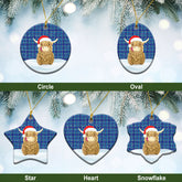 Clan Mercer Modern Tartan Christmas Ceramic Ornament Highland Cows Style AA84 Mercer Modern Tartan Tartan Ornament