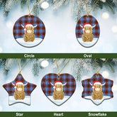 Clan Preston Tartan Christmas Ceramic Ornament Highland Cows Style QH44 Preston Tartan Tartan Ornament