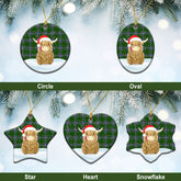 Clan Pringle Tartan Christmas Ceramic Ornament Highland Cows Style AH83 Pringle Tartan Tartan Ornament