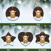 Clan Redpath Tartan Christmas Ceramic Ornament Highland Cows Style UA30 Redpath Tartan Tartan Ornament