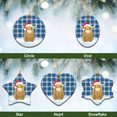 Clan Roberton Tartan Christmas Ceramic Ornament Highland Cows Style LN10 Roberton Tartan Tartan Ornament