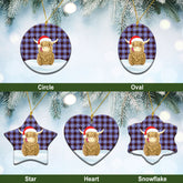Clan Rutherford Tartan Christmas Ceramic Ornament Highland Cows Style KF41 Rutherford Tartan Tartan Ornament