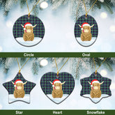 Clan Stevenson Tartan Christmas Ceramic Ornament Highland Cows Style QV87 Stevenson Tartan Tartan Ornament