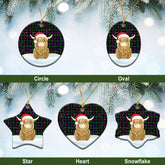 Clan Urquhart Modern Tartan Christmas Ceramic Ornament Highland Cows Style MR12 Urquhart Modern Tartan Tartan Ornament