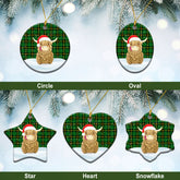 Clan Wallace Hunting Modern Tartan Christmas Ceramic Ornament Highland Cows Style YS16 Wallace Hunting Modern Tartan Tartan Ornament