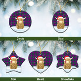 Clan Wardlaw Modern Tartan Christmas Ceramic Ornament Highland Cows Style YJ95 Wardlaw Modern Tartan Tartan Ornament