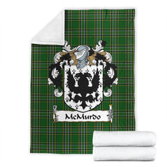 Clan McMurdo Tartan Coat of Arms BlanketHE11 Clan Hall Tartan Today