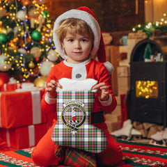 Clan Dennistoun Tartan Crest Christmas Stocking JJ18 Dennistoun Tartan Tartan Stocking