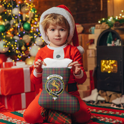 Clan MacKintosh Hunting Modern Tartan Crest Christmas Stocking