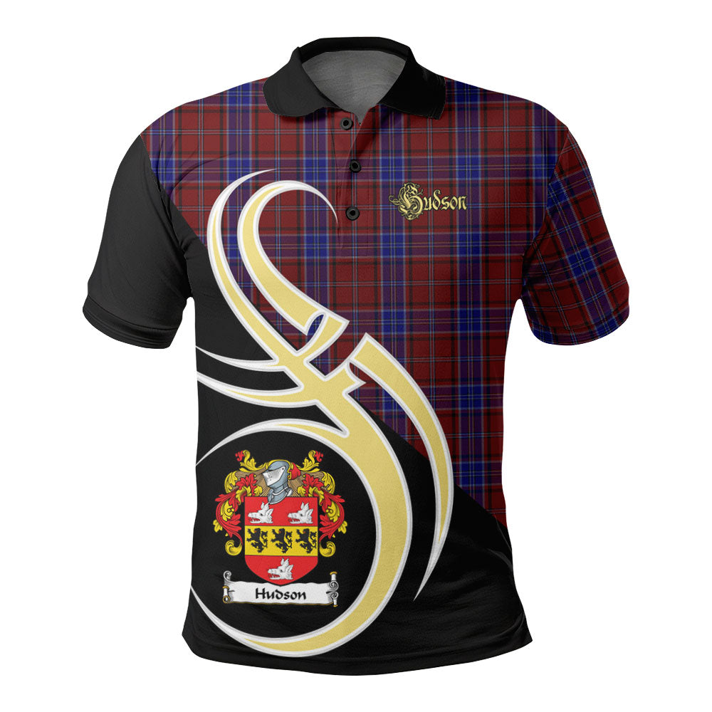 Clan Hudson Tartan Polo Shirt - Believe In Me Style FY87 Hudson Tartan Tartan Polo