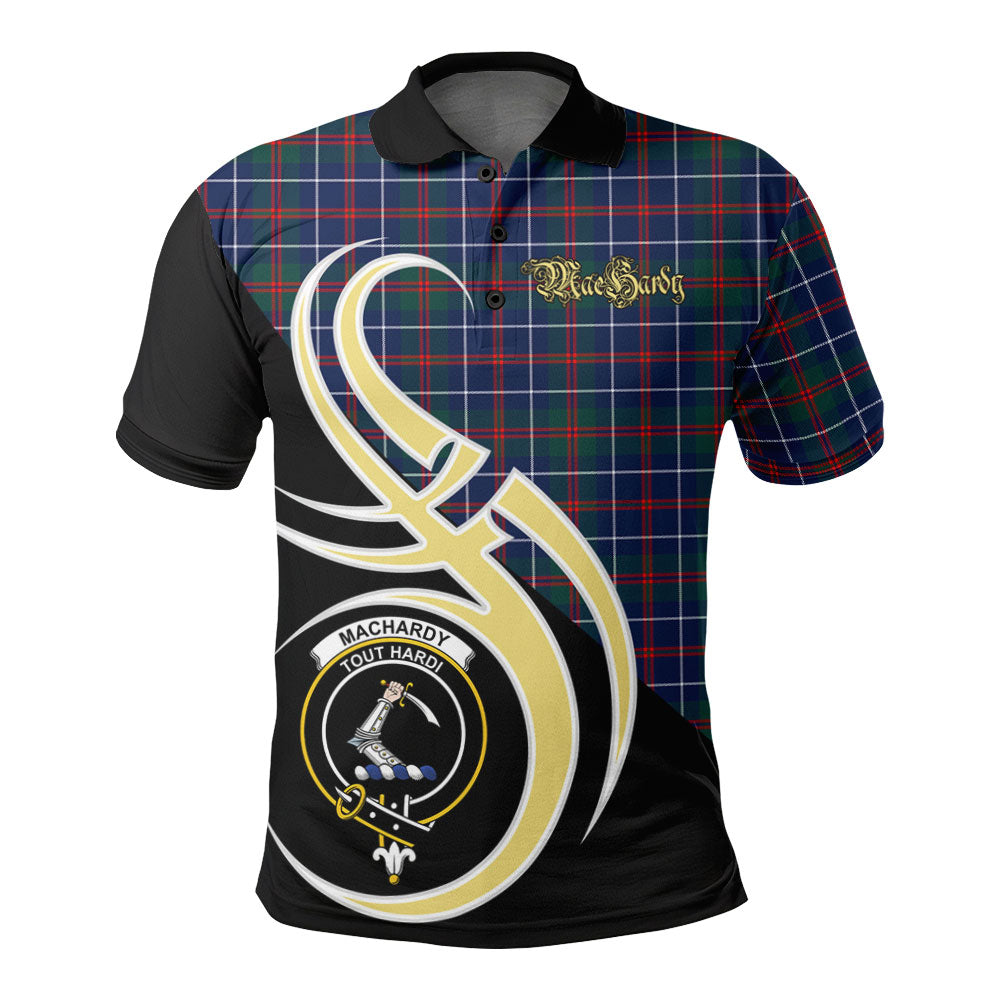 Clan MacHardy Modern Tartan Polo Shirt - Believe In Me Style IE49 MacHardy Modern Tartan Tartan Polo