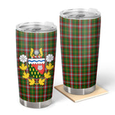 Clan North West Territories Tartan Crest Tumbler NV92 Clan Hall Tartan Today