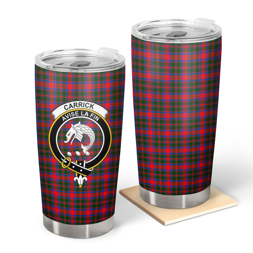 Clan Carrick District Tartan Crest Tumbler SZ41 Clan Hall Tartan Today