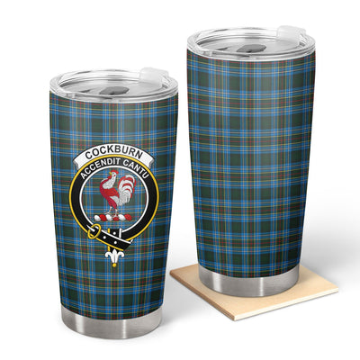 Clan Cockburn Modern Tartan Crest Tumbler HT92