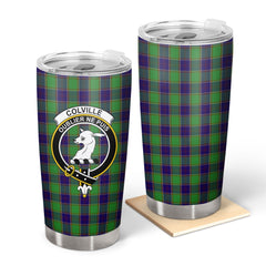 Clan Colville Tartan Crest Tumbler VL44 Clan Colville Tartan Today