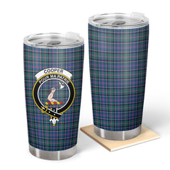 Clan Cooper Ancient Tartan Crest Tumbler ZK21 Clan Cooper Tartan Today