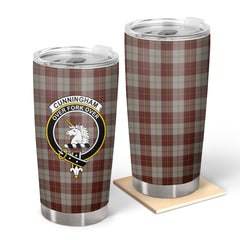 Clan Cunningham Burgundy Dancers Tartan Crest Tumbler BE20 Clan Cunningham Tartan Today