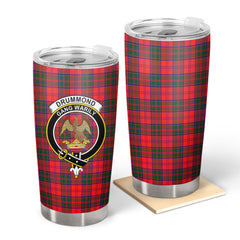 Clan Drummond Modern Tartan Crest Tumbler UX26 Clan Drummond Tartan Today
