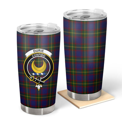 Clan Durie Tartan Crest Tumbler