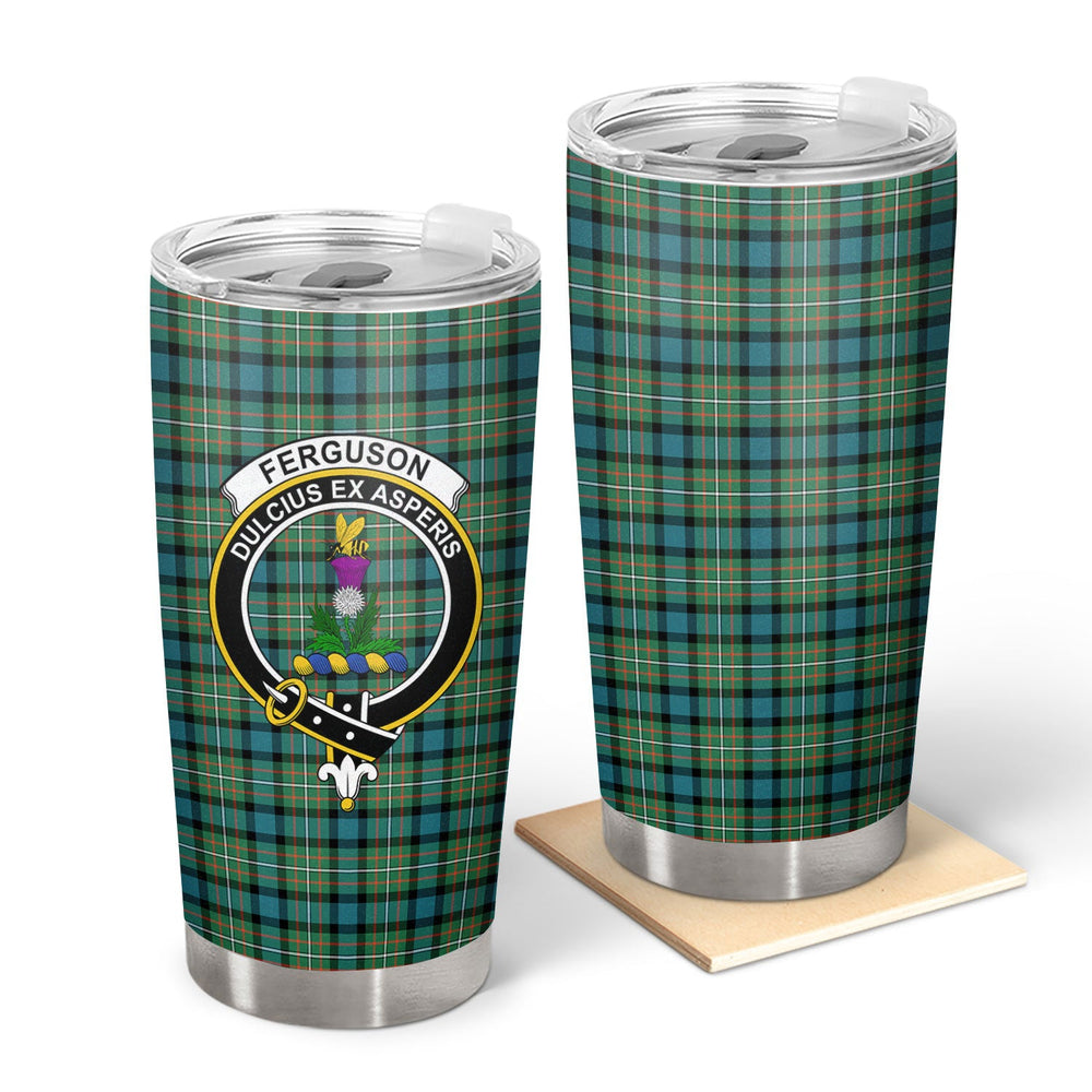 Clan Ferguson Ancient Tartan Crest Tumbler NX93 Clan Hall Tartan Today