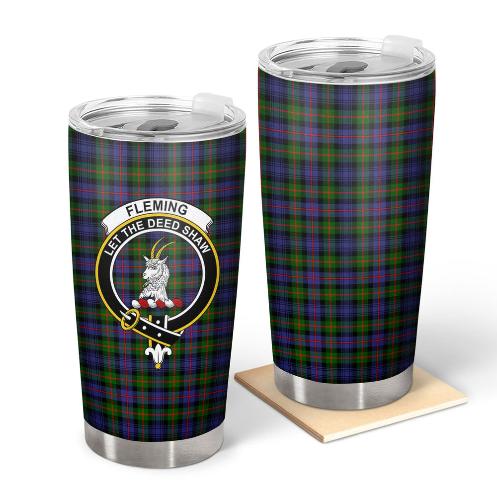 Clan Fleming Tartan Crest Tumbler OY51 Clan Fleming Tartan Today