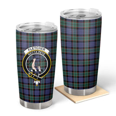 Clan Fletcher Modern Tartan Crest Tumbler SR17 Clan Fletcher Tartan Today