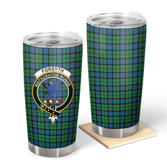 Clan Forsyth Ancient Tartan Crest Tumbler UZ60 Clan Forsyth Tartan Today