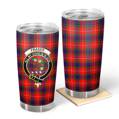 Clan Fraser Tartan Crest Tumbler OF27 Clan Fraser Tartan Today