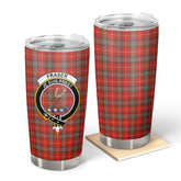 Clan Fraser (of Lovat) Weathered Tartan Crest Tumbler CE35 Clan Fraser Tartan Today