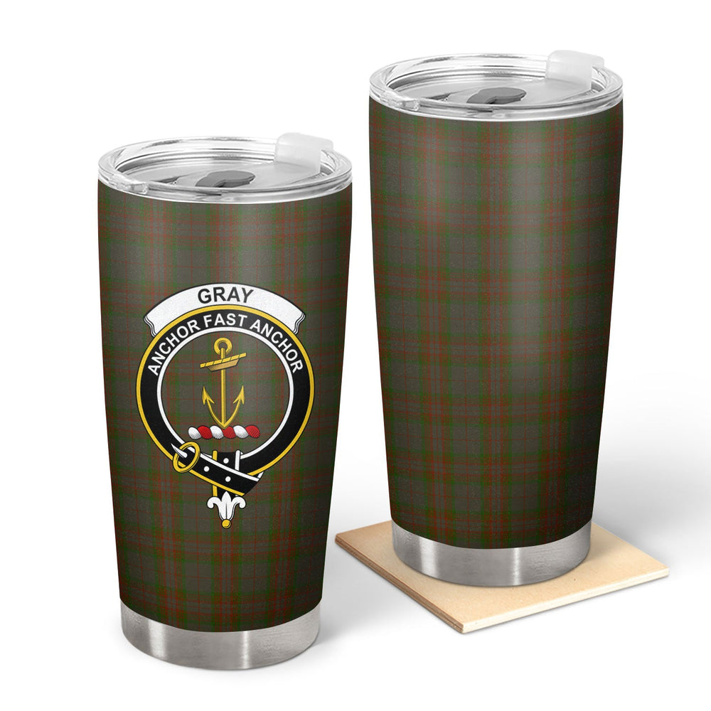Clan Gray Tartan Crest Tumbler GU49 Clan Gray Tartan Today