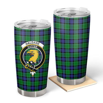 Clan Haldane Tartan Crest Tumbler
