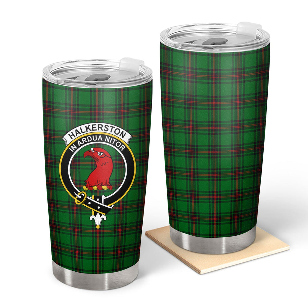 Clan Halkerston Tartan Crest Tumbler AW44 Clan Halkerston Tartan Today