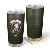 Clan Hall Tartan Crest Tumbler LR31 Clan Hall (Hall Tartan) Tartan Today