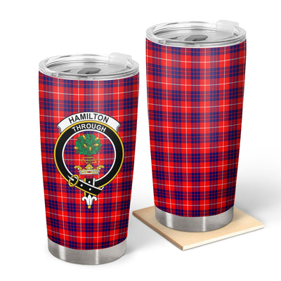 Clan Hamilton Modern Tartan Crest Tumbler NS89