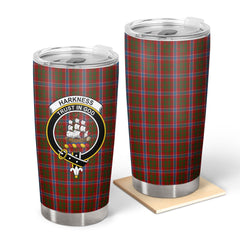 Clan Harkness Dress Tartan Crest Tumbler GV20 Clan Hall Tartan Today