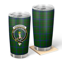 Clan Henderson Modern Tartan Crest Tumbler KB49 Clan Henderson Tartan Today