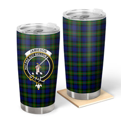 Clan Jamieson Tartan Crest Tumbler TI12 Clan Hall Tartan Today
