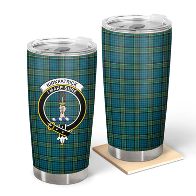 Clan Kirkpatrick Ancient Tartan Crest Tumbler