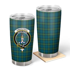 Clan Kirkpatrick Ancient Tartan Crest Tumbler ZJ54 Clan Kirk Tartan Today