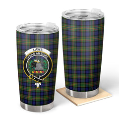 Clan Laws Tartan Crest Tumbler IC82 Clan Hall Tartan Today