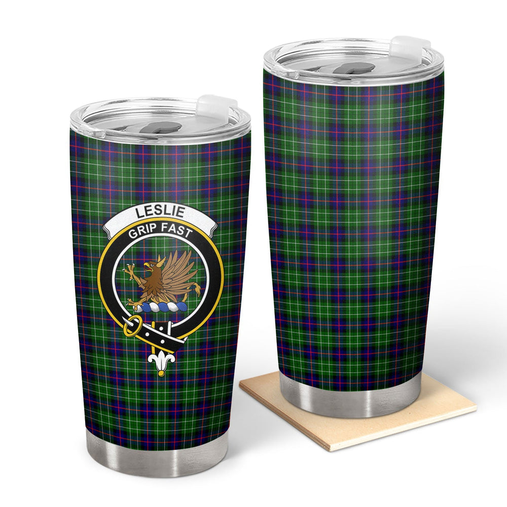 Clan Leslie Hunting Tartan Crest Tumbler EB44 Clan Leslie Tartan Today