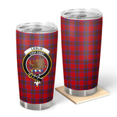 Clan Leslie Modern Tartan Crest Tumbler RN65 Clan Leslie Tartan Today
