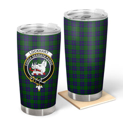 Clan Lockhart Modern Tartan Crest Tumbler CJ66 Clan Lockhart Tartan Today