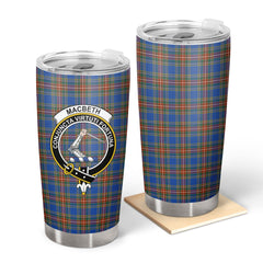 Clan MacBeth Ancient Tartan Crest Tumbler BN57 Clan MacBeth Tartan Today