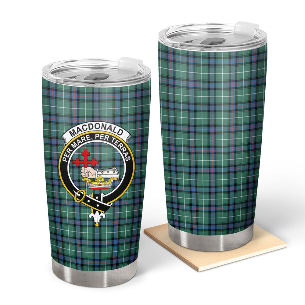 Clan MacDonald of the Isles Hunting Ancient Tartan Crest Tumbler DB73 Clan MacDonald Tartan Today