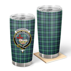 Clan MacDonald of the Isles Hunting Ancient Tartan Crest Tumbler DB73 Clan MacDonald Tartan Today