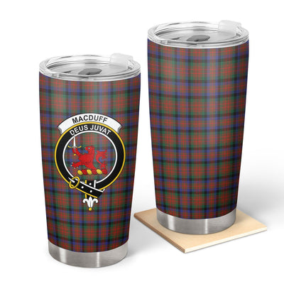 Clan MacDuff Hunting Modern Tartan Crest Tumbler